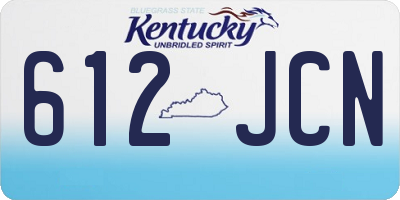 KY license plate 612JCN