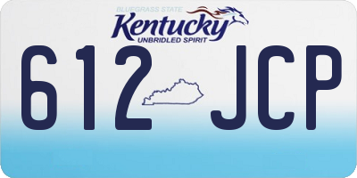 KY license plate 612JCP