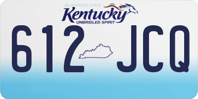 KY license plate 612JCQ