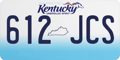 KY license plate 612JCS