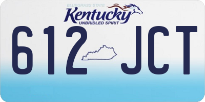 KY license plate 612JCT
