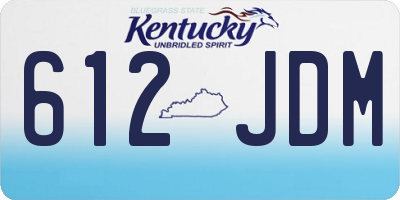 KY license plate 612JDM