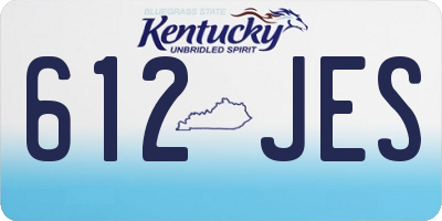 KY license plate 612JES