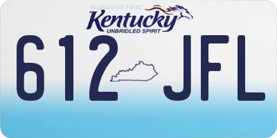 KY license plate 612JFL