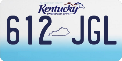 KY license plate 612JGL