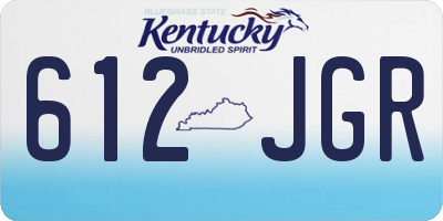 KY license plate 612JGR