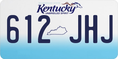 KY license plate 612JHJ