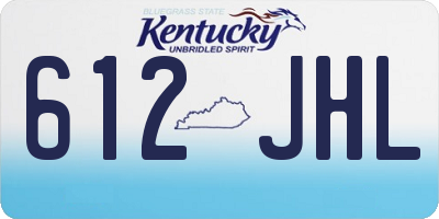 KY license plate 612JHL