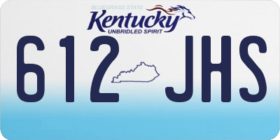 KY license plate 612JHS