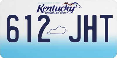 KY license plate 612JHT