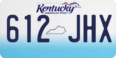 KY license plate 612JHX