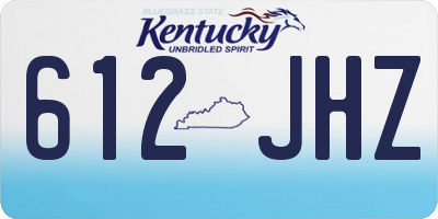KY license plate 612JHZ