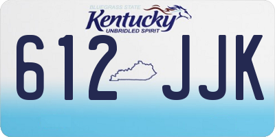 KY license plate 612JJK