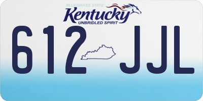 KY license plate 612JJL