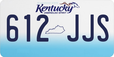 KY license plate 612JJS