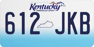 KY license plate 612JKB