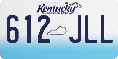KY license plate 612JLL