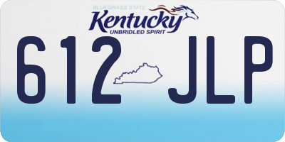 KY license plate 612JLP