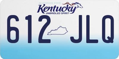 KY license plate 612JLQ