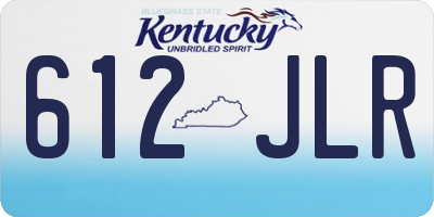 KY license plate 612JLR