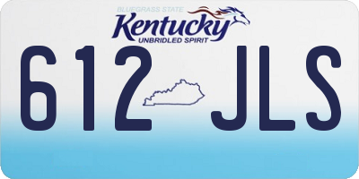 KY license plate 612JLS