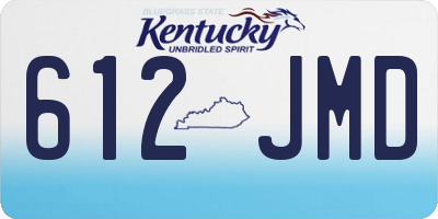 KY license plate 612JMD