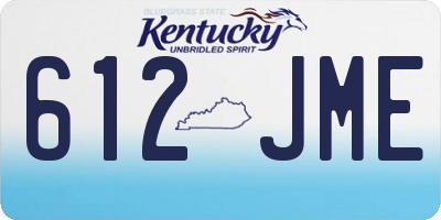 KY license plate 612JME