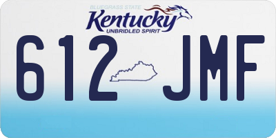 KY license plate 612JMF
