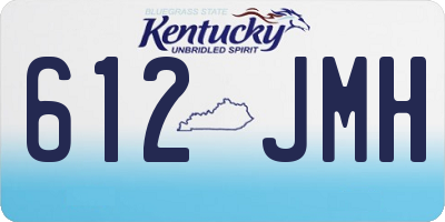 KY license plate 612JMH