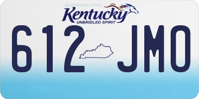 KY license plate 612JMO
