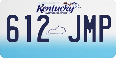 KY license plate 612JMP