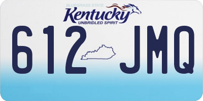 KY license plate 612JMQ