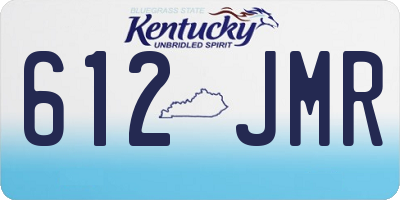 KY license plate 612JMR