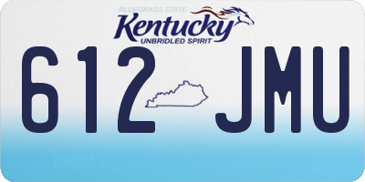 KY license plate 612JMU