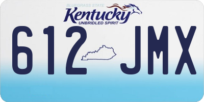 KY license plate 612JMX