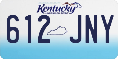 KY license plate 612JNY