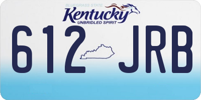 KY license plate 612JRB