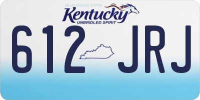 KY license plate 612JRJ