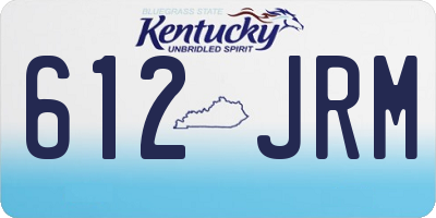 KY license plate 612JRM
