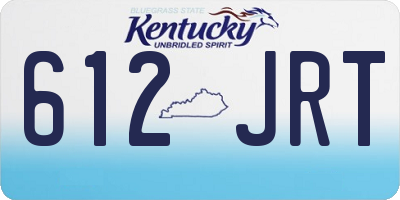 KY license plate 612JRT