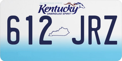 KY license plate 612JRZ
