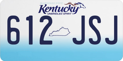 KY license plate 612JSJ