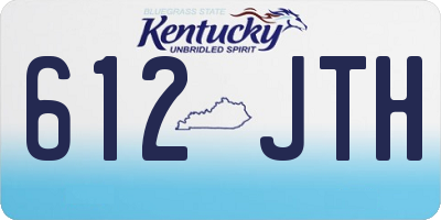 KY license plate 612JTH