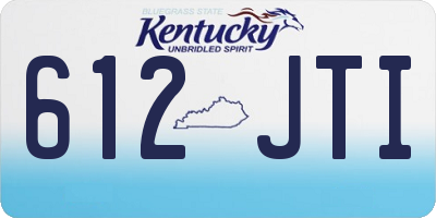 KY license plate 612JTI