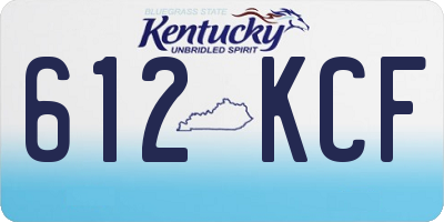 KY license plate 612KCF