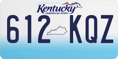 KY license plate 612KQZ