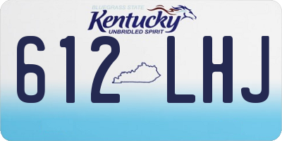 KY license plate 612LHJ
