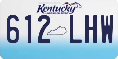 KY license plate 612LHW