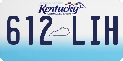 KY license plate 612LIH