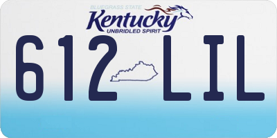 KY license plate 612LIL